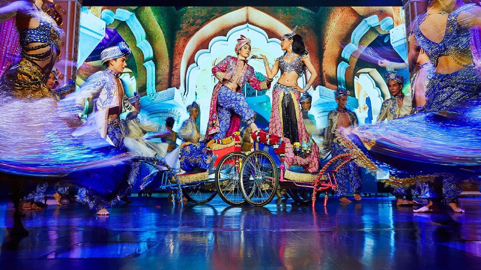 Disney princesses in the Simon Cabaret Show