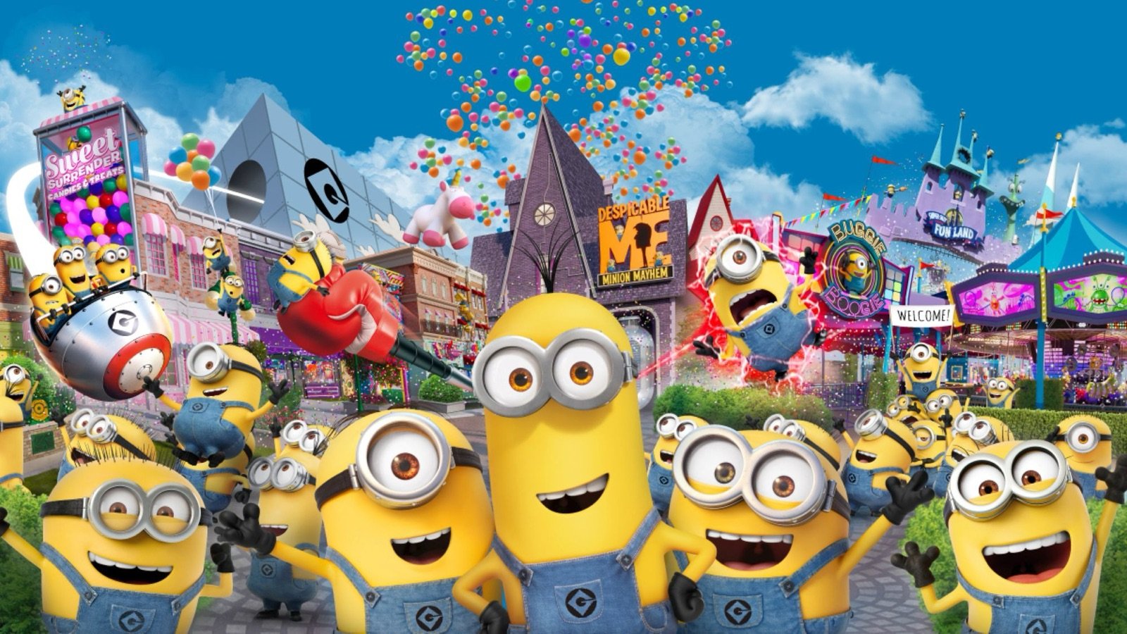 Thrill ride at Universal Studios Singapore