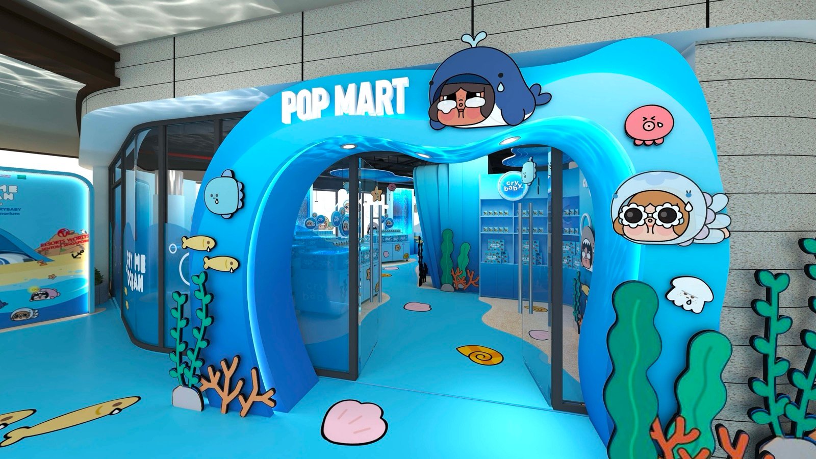 Ancient Waters zone with prehistoric marine life