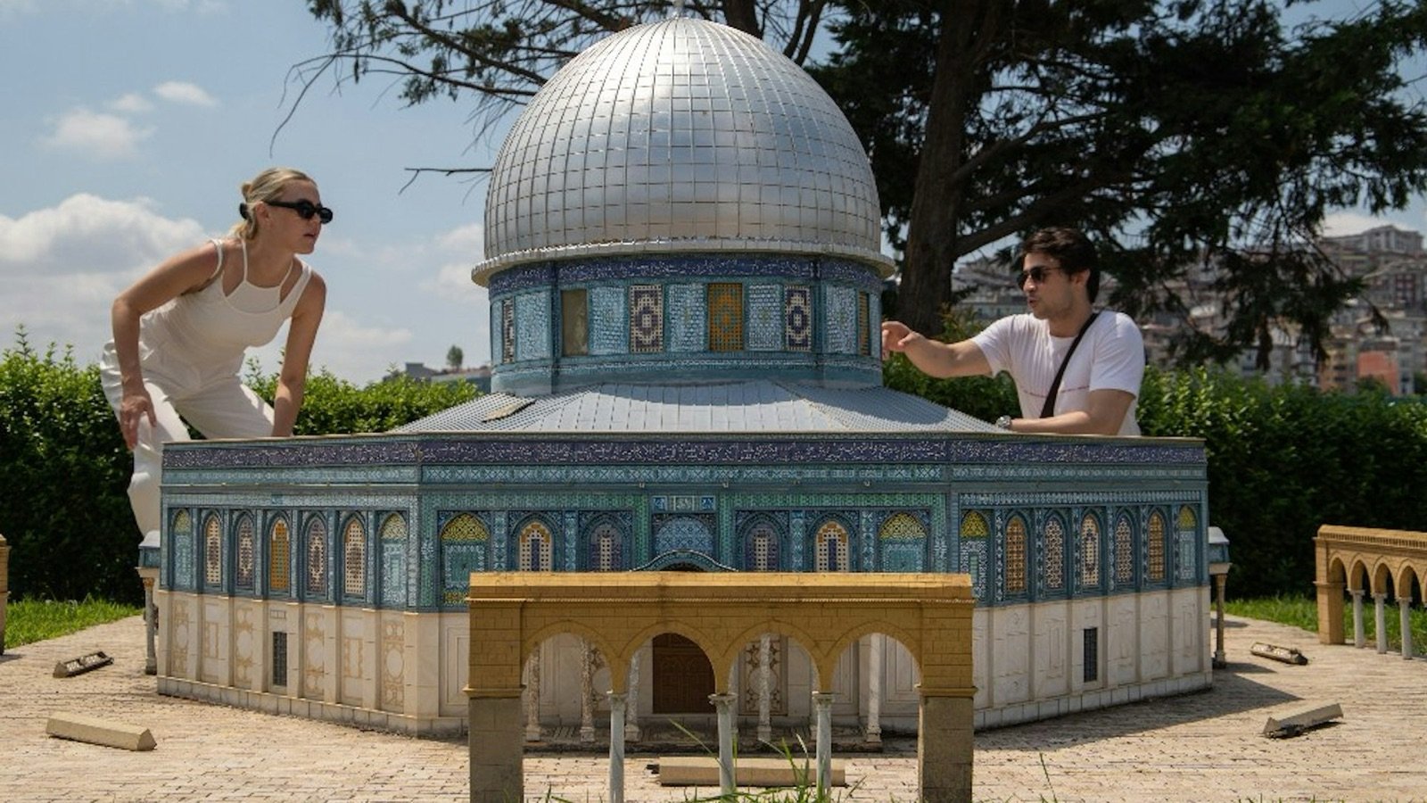 Visitor exploring Miniatürk Museum