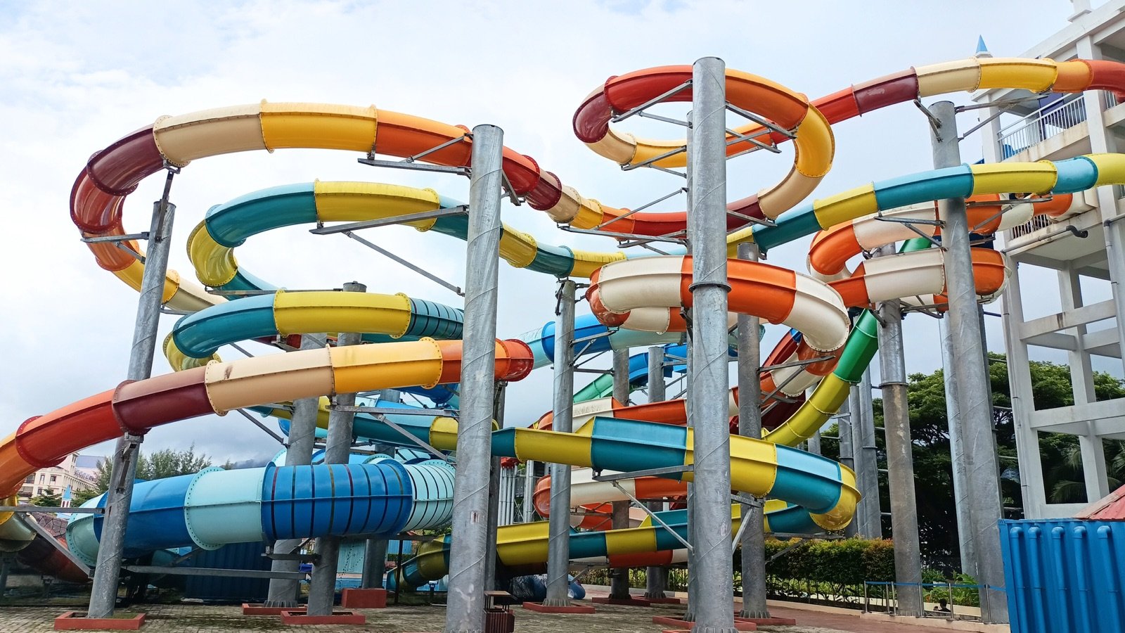 Interactive water playground at Splash Out Langkawi Waterpark