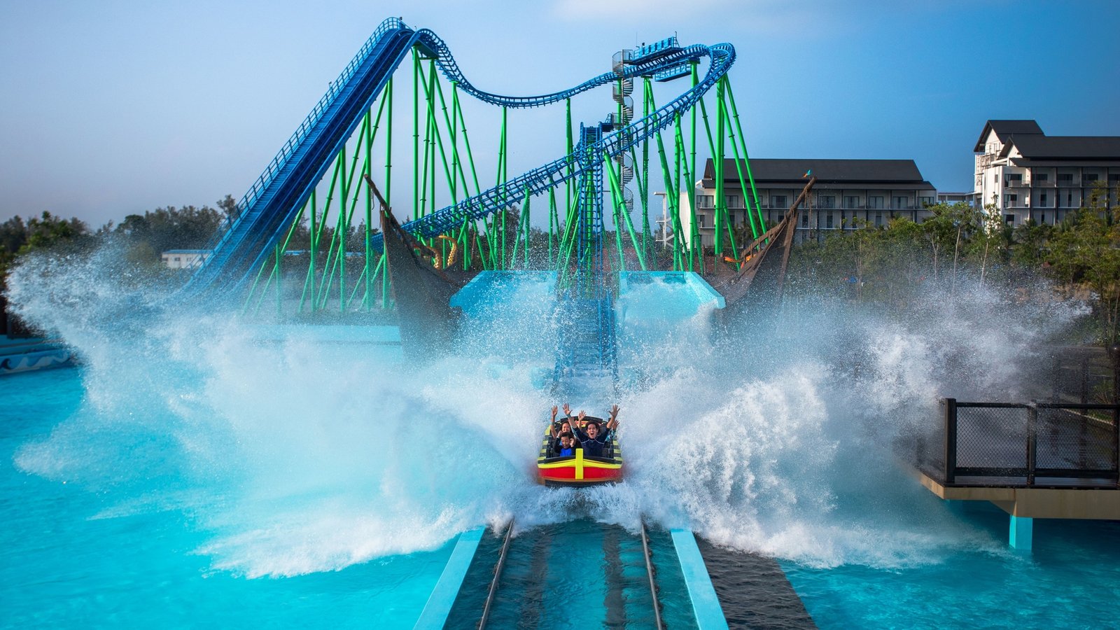 Adventure Waterpark Desaru Coast entrance with water slides