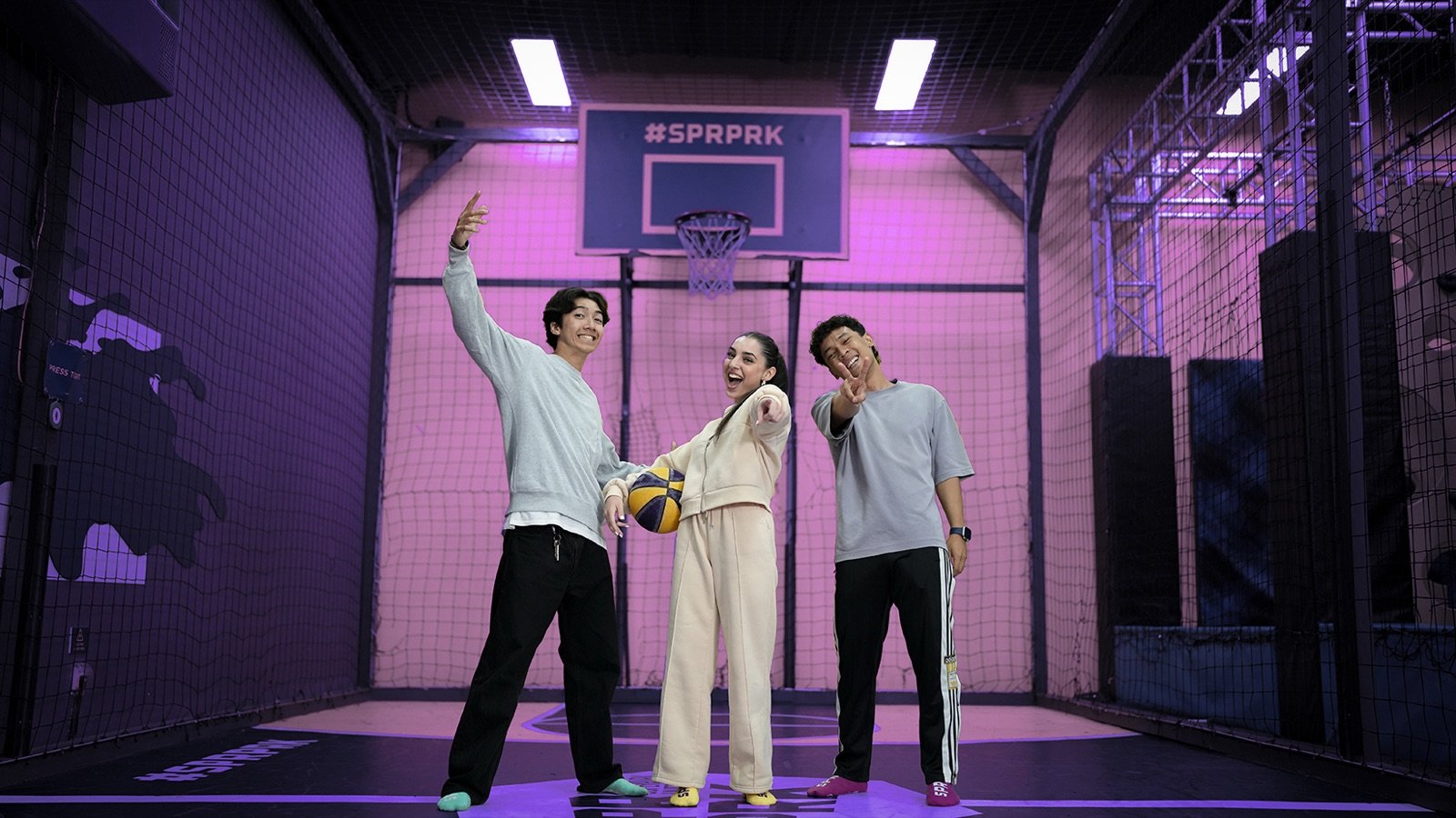 Game Arena with basketball and dodgeball courts