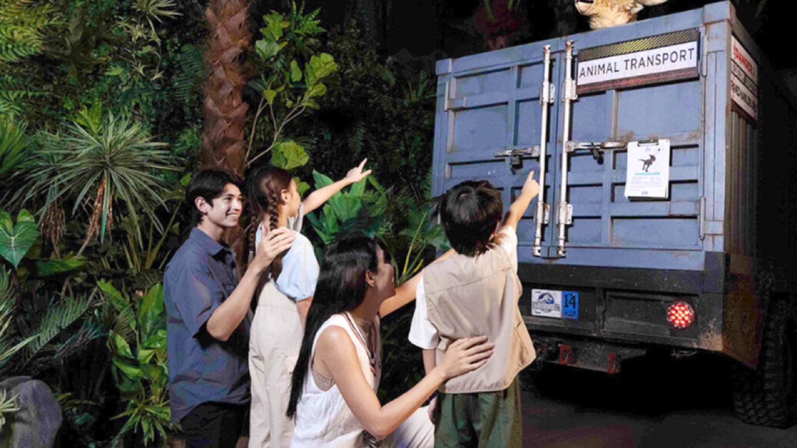 Immersive zones in Jurassic World Bangkok
