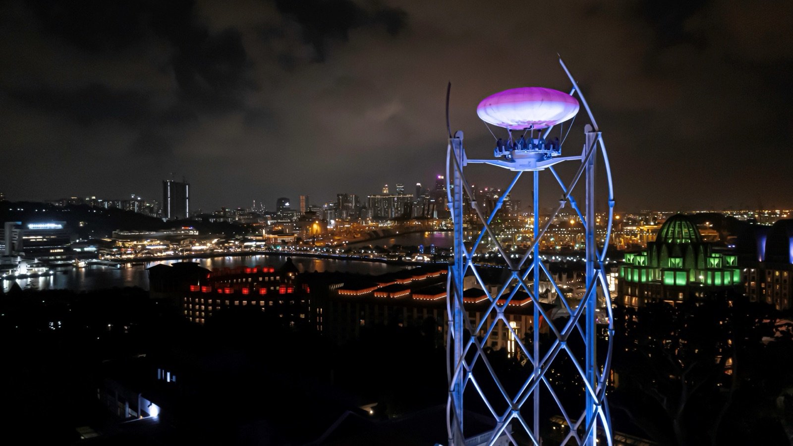 Sentosa Island views from SkyHelix