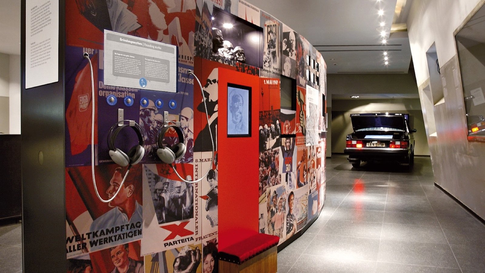 Historical artifacts in DDR Museum