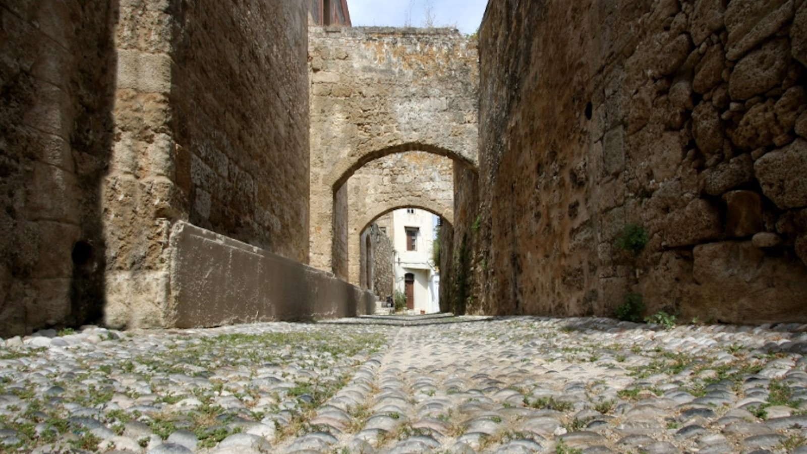 View of Rhodes from the palace grounds