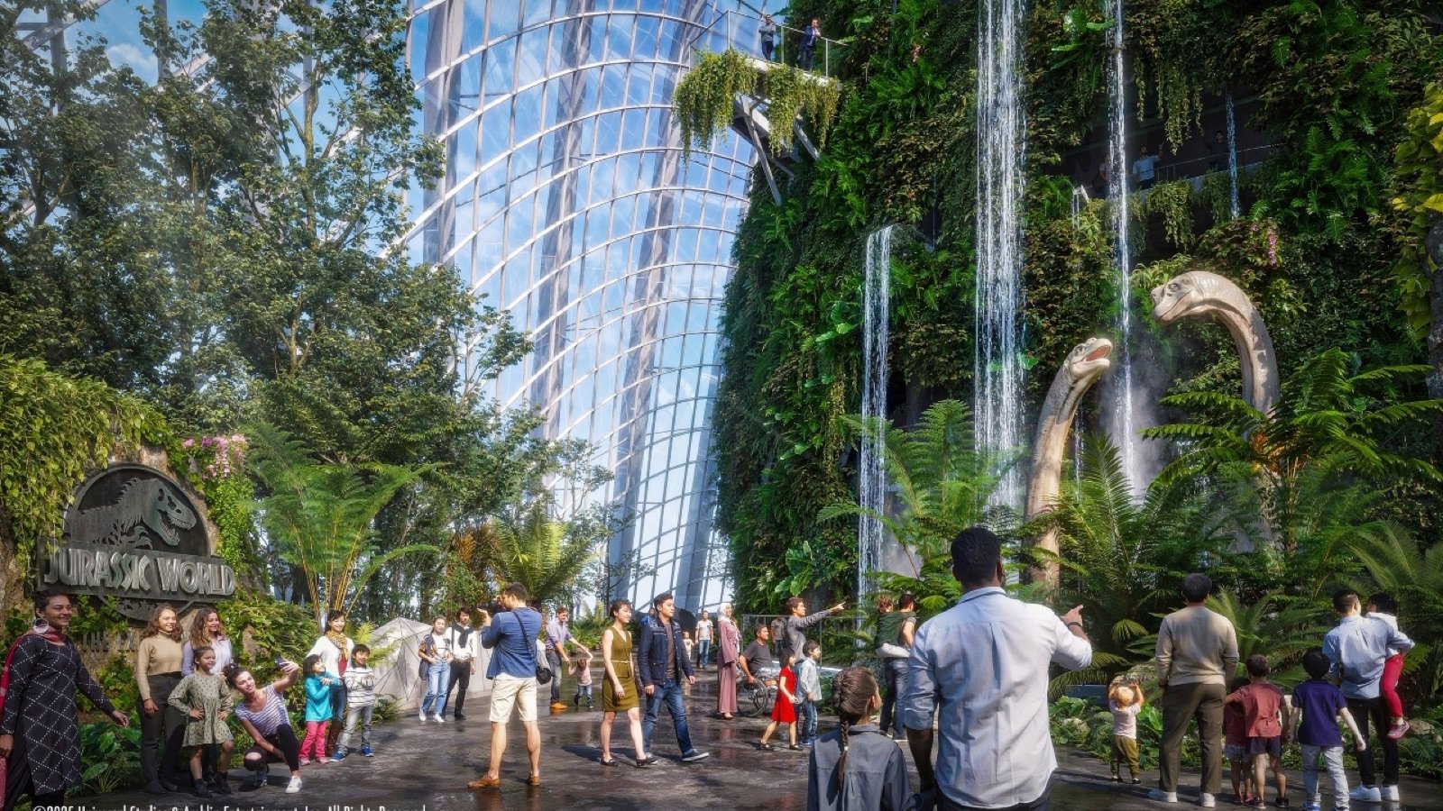 Jurassic World display at Gardens by the Bay