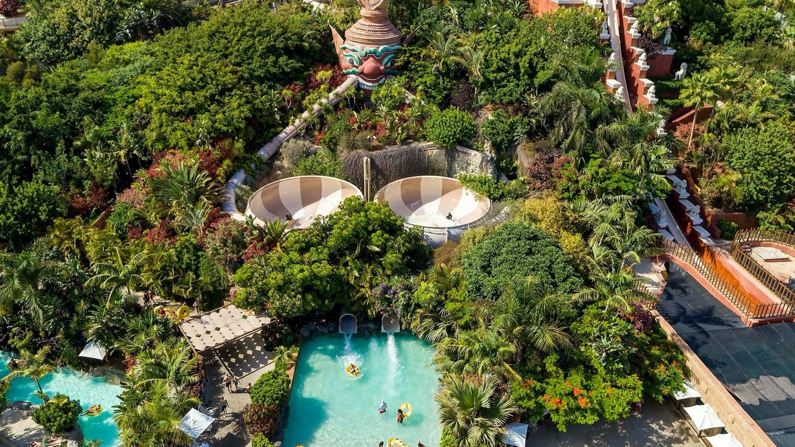 Siam Park entrance with Thai-themed decorations