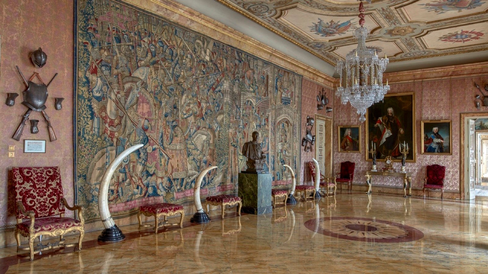 Decorative furniture in the palace