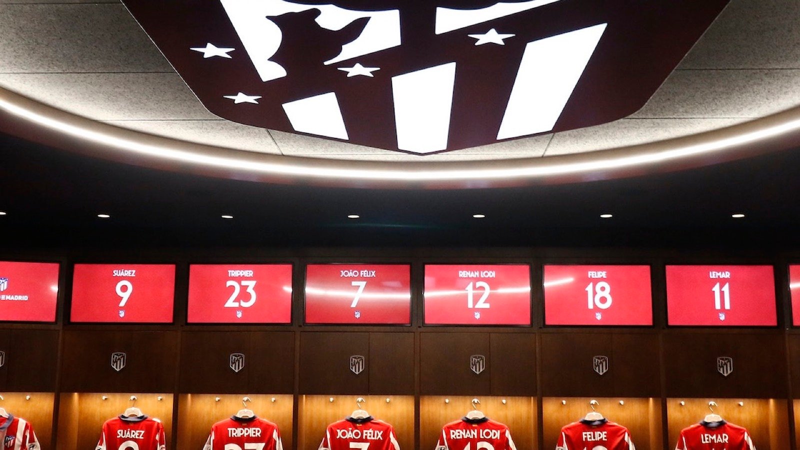 Museum exhibit at Atlético Madrid stadium