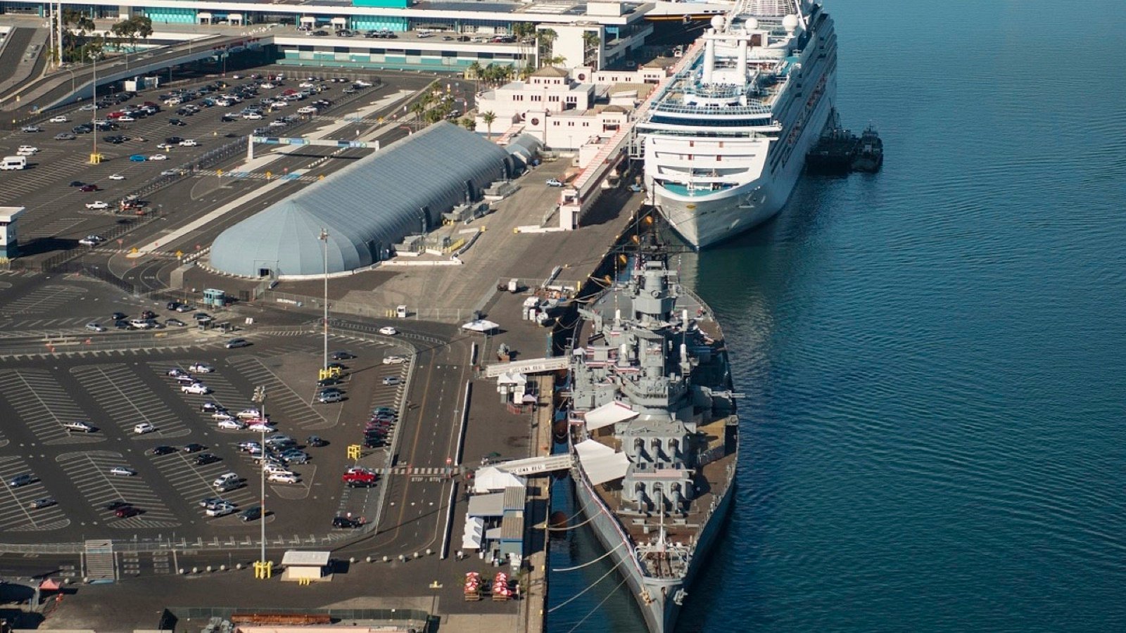 Battleship Iowa Museum bridge