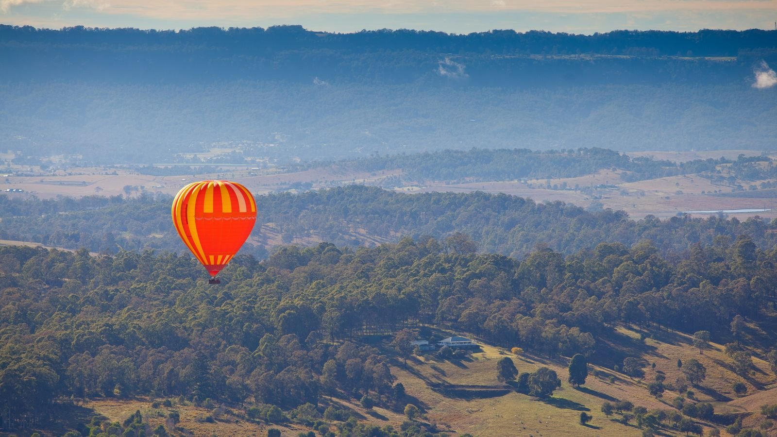 Sunrise Hot Air Balloon Flight over Brisbane with Vineyard Breakfast attraction