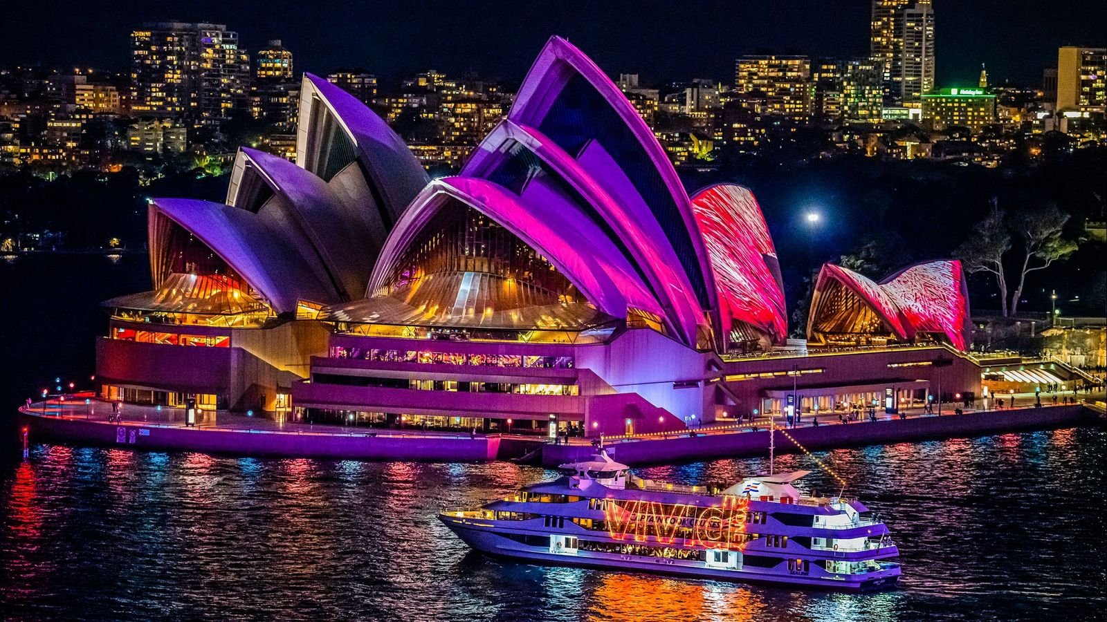 Vivid Sydney Cruise with Captain Cook Cruises Departing From Darling Harbour