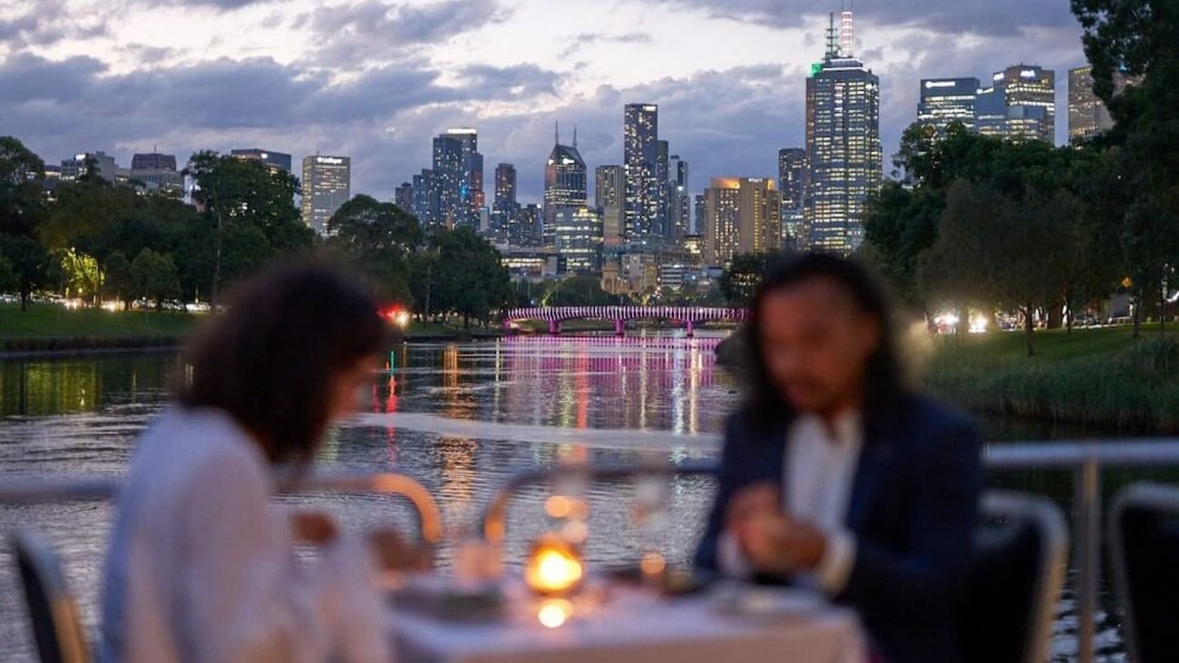 Spirit of Melbourne dinner cruise vessel navigating the Yarra River