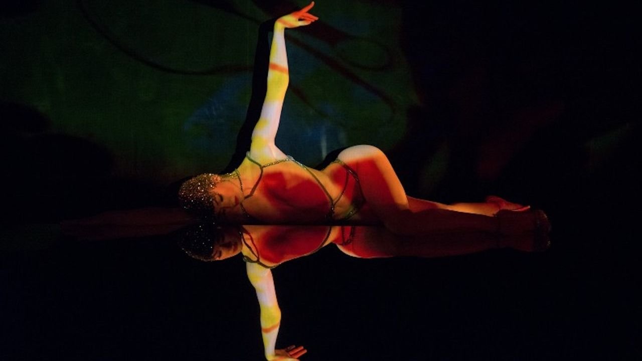 Totally Crazy cabaret show dancers performing on stage