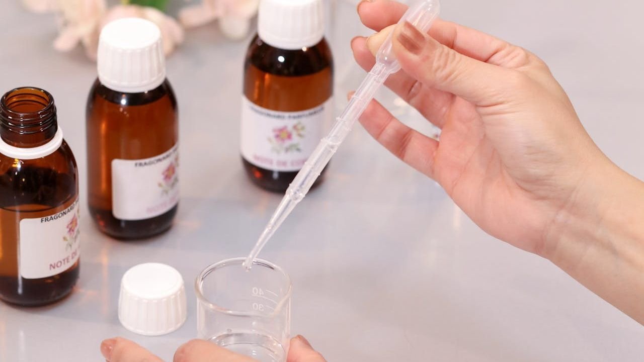 Perfume making workshop with instructor guidance