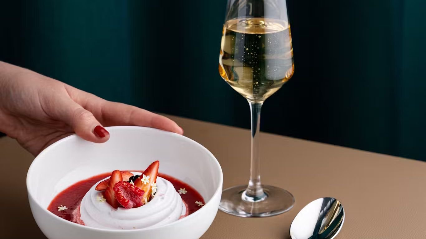 French dishes created by chef Thierry Marx at Madame Brasserie