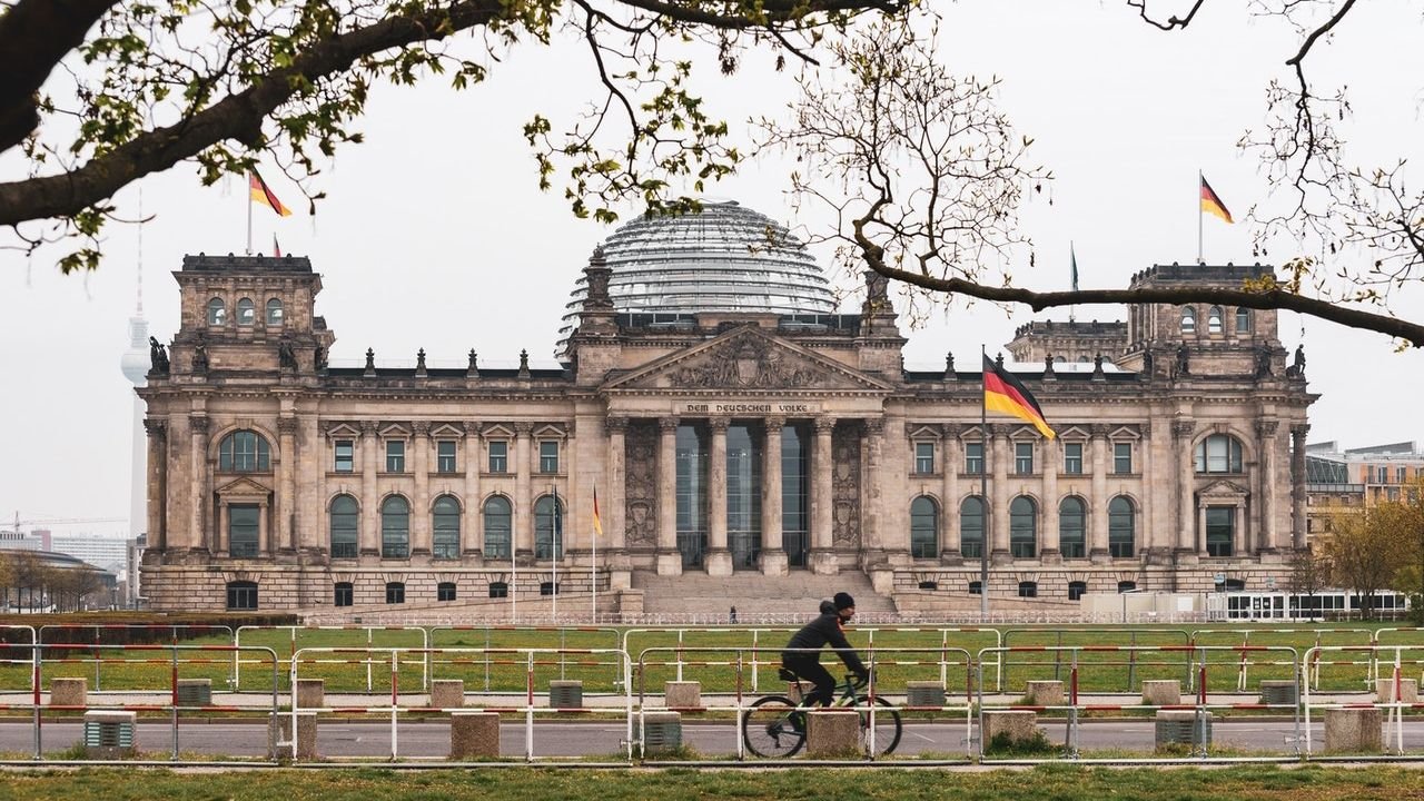 Brandenburg Gate landmark in Berlin