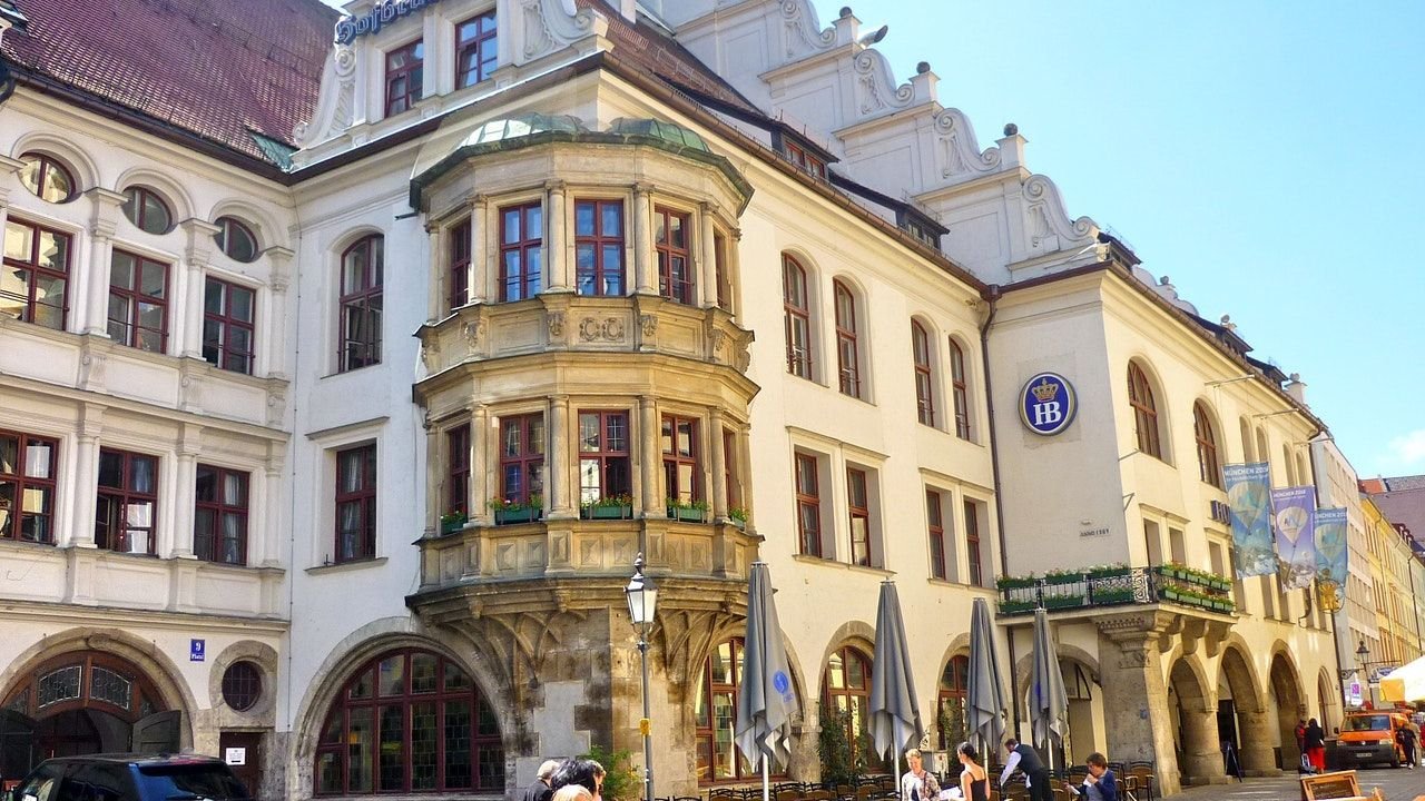 Tasting flight of Bavarian beers