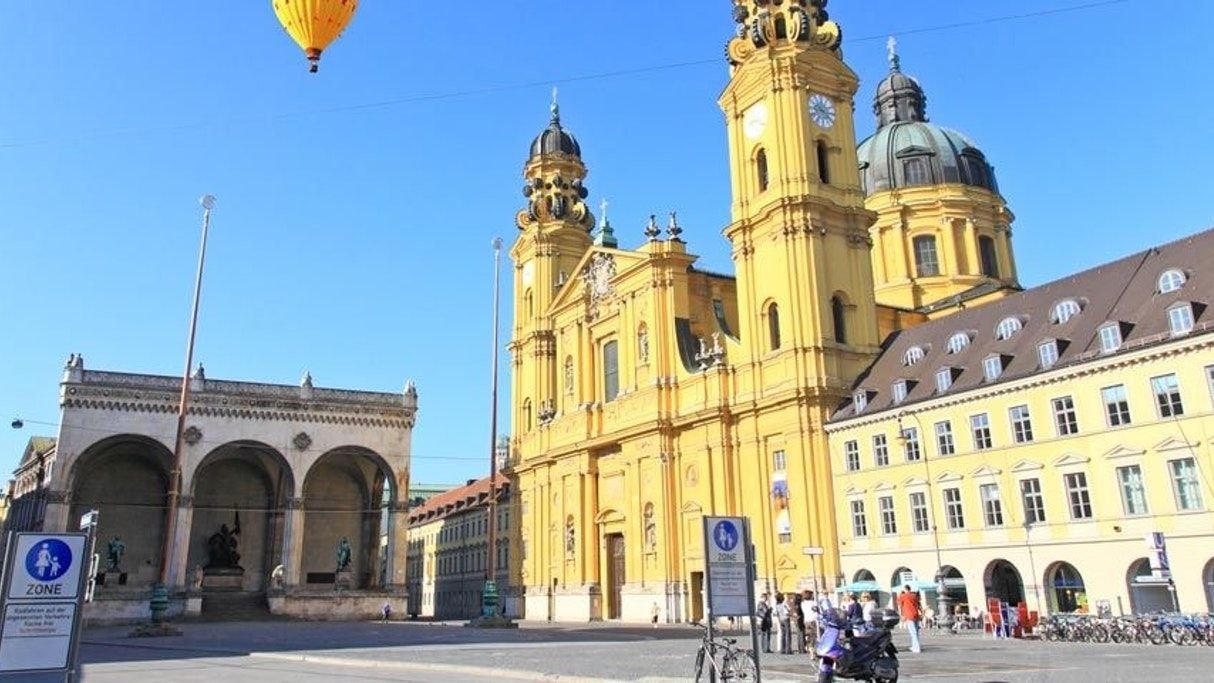 Marienplatz central square in Munich Old Town