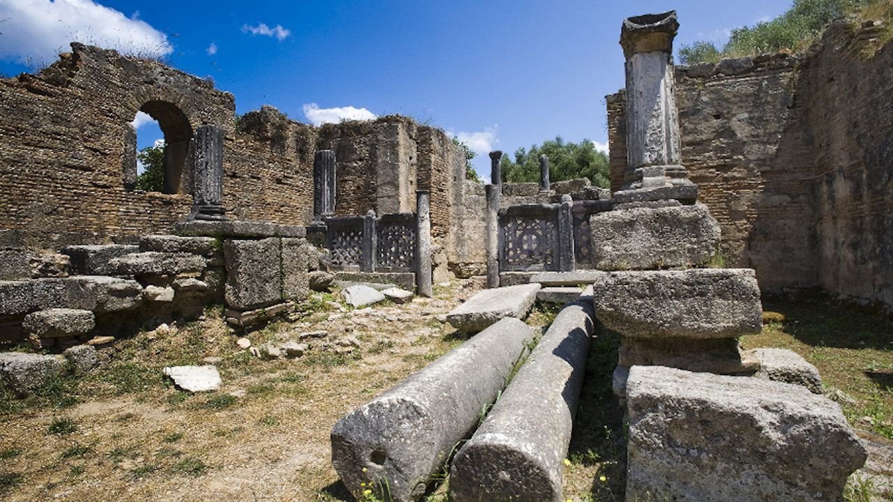 Historic hippodrome grounds at Ancient Olympia
