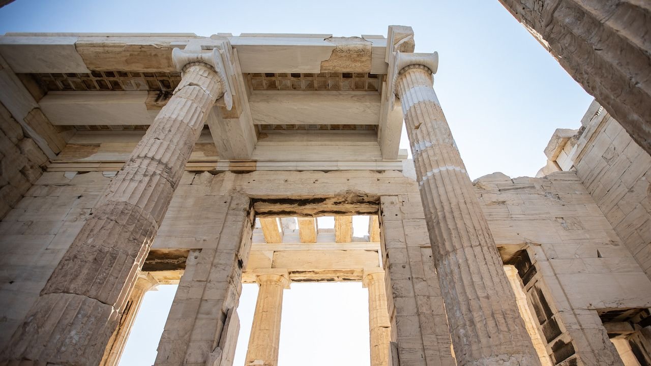 Propylaea monumental gateway to the Acropolis