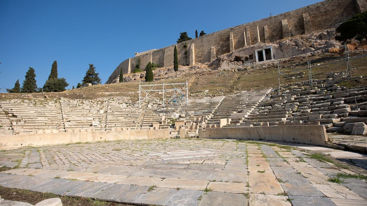 Ancient Agora historical civic space in Athens