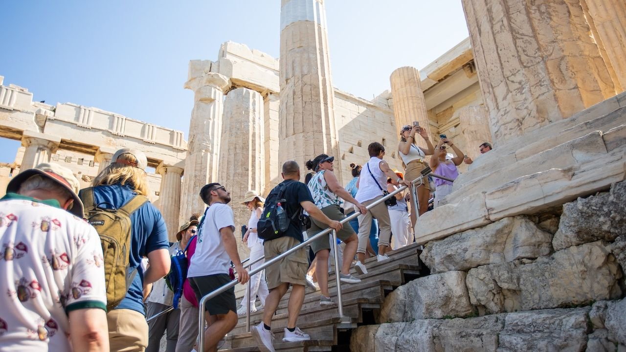 Sanctuary of Dionysus archaeological ruins in Athens