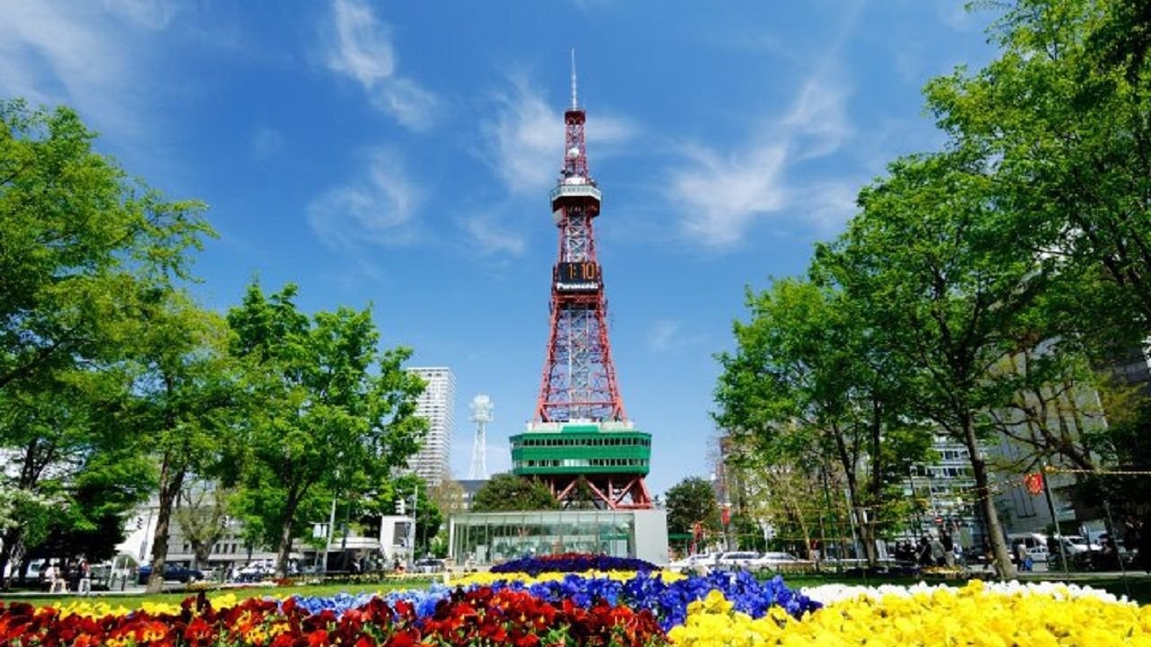 Sapporo TV Tower viewed from Odori Park