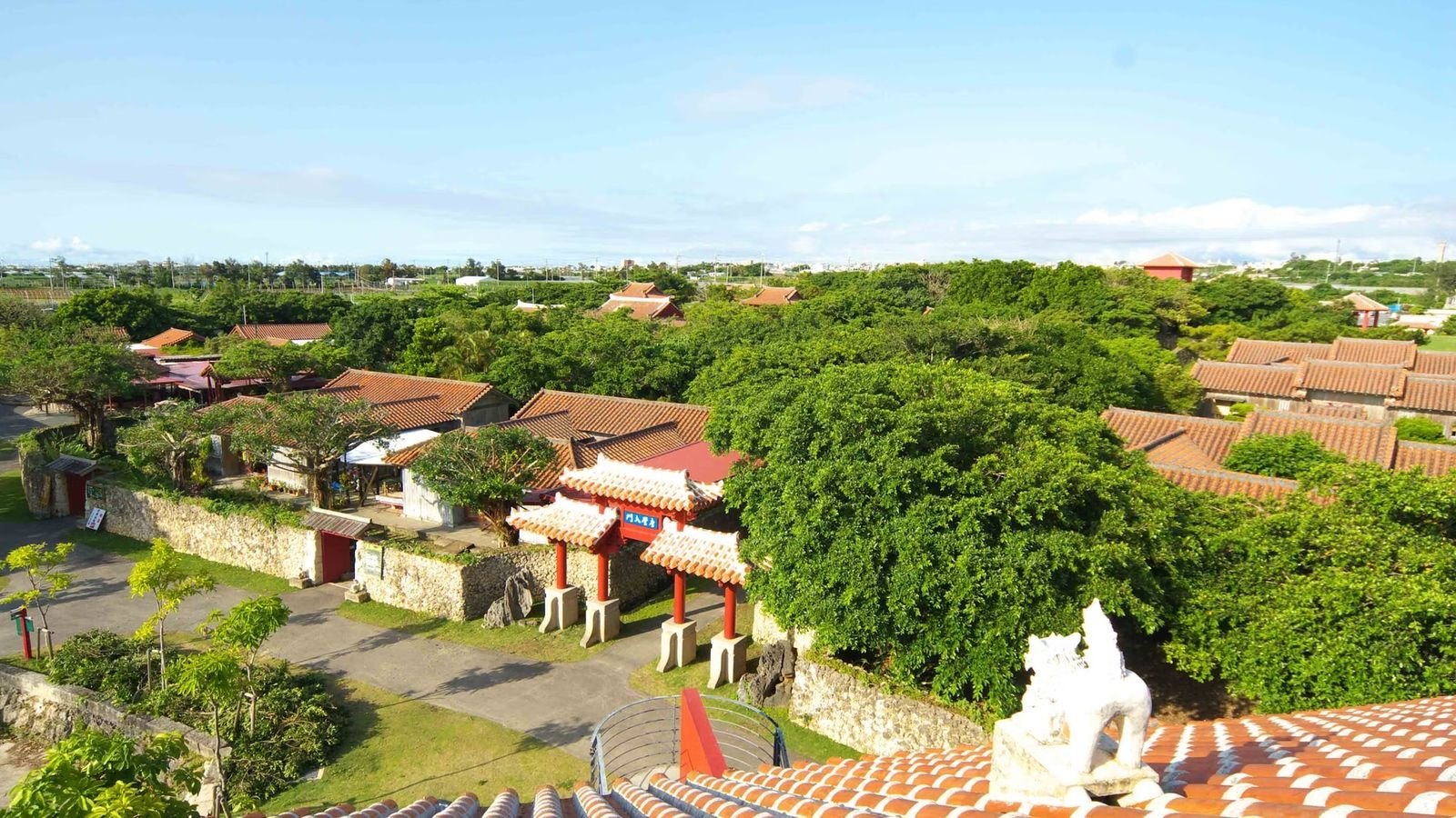 Filming set from the NHK series DRAGON SPIRIT in Yomitan Village