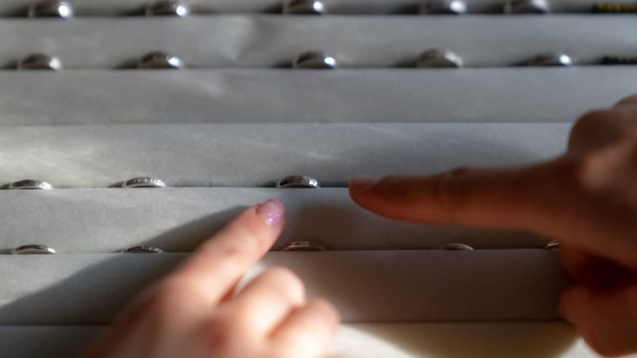 Heating and shaping silver metal during the ring craft session