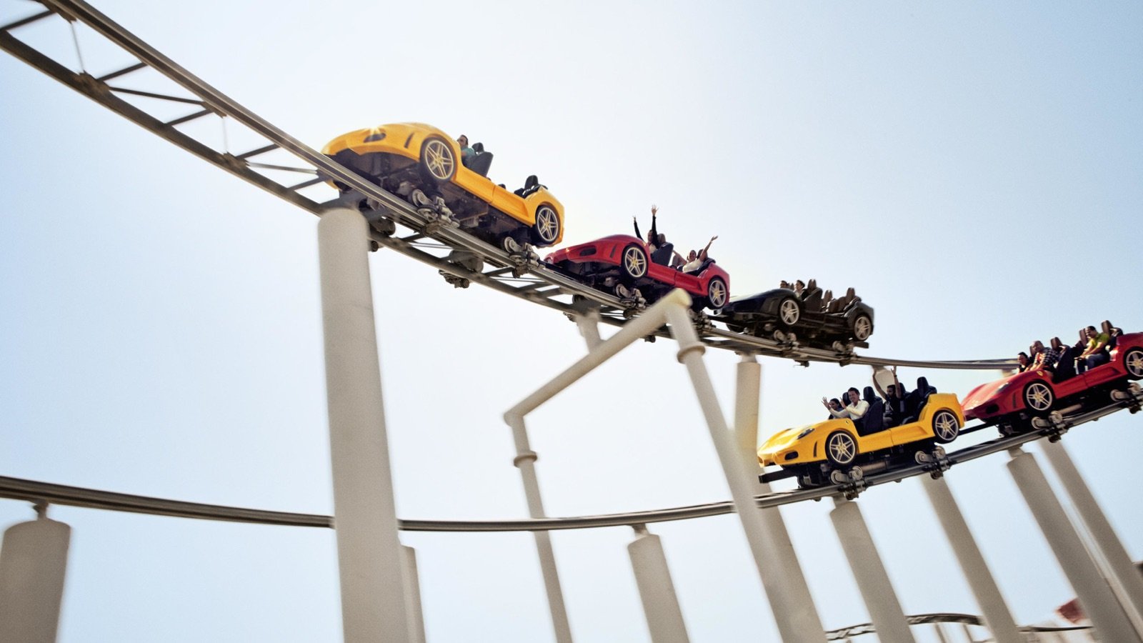 Ferrari World roller coaster