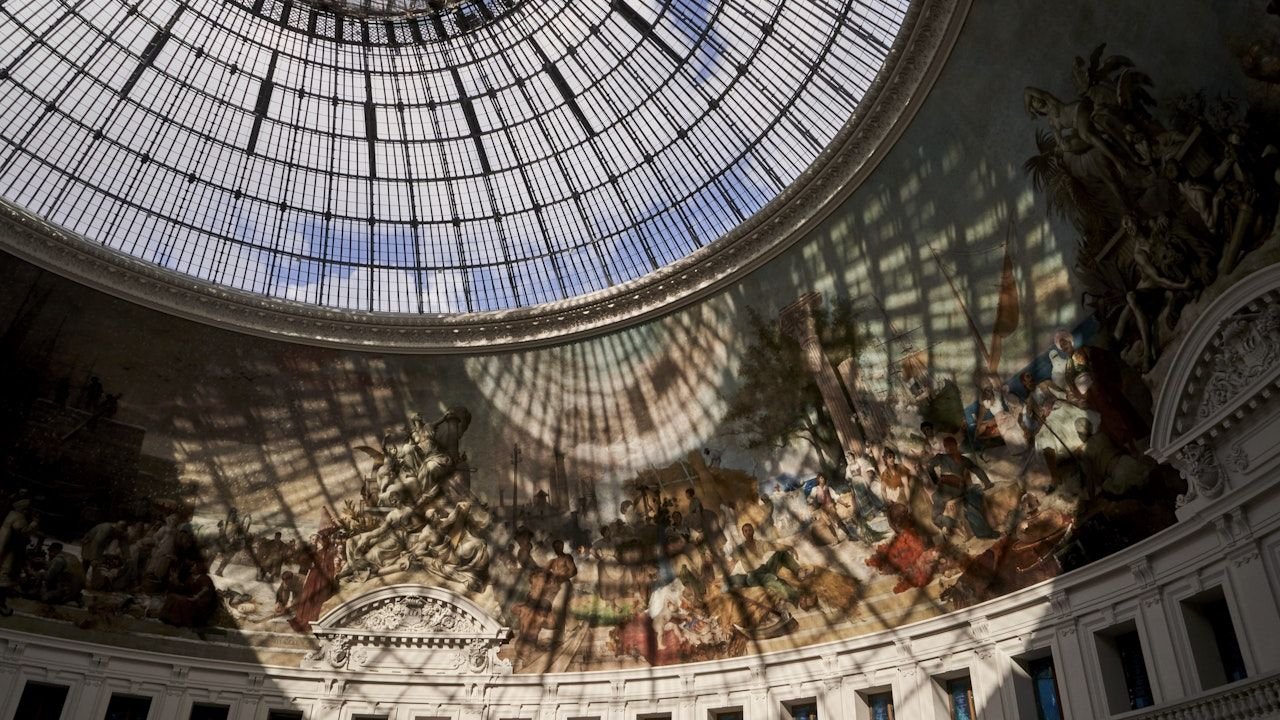 Bourse de Commerce historical grain exchange exterior in Paris