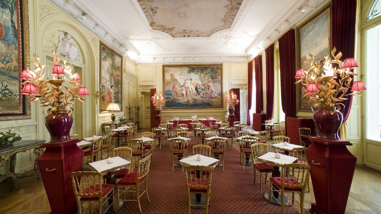 Fine decorative art collection inside the historic residence