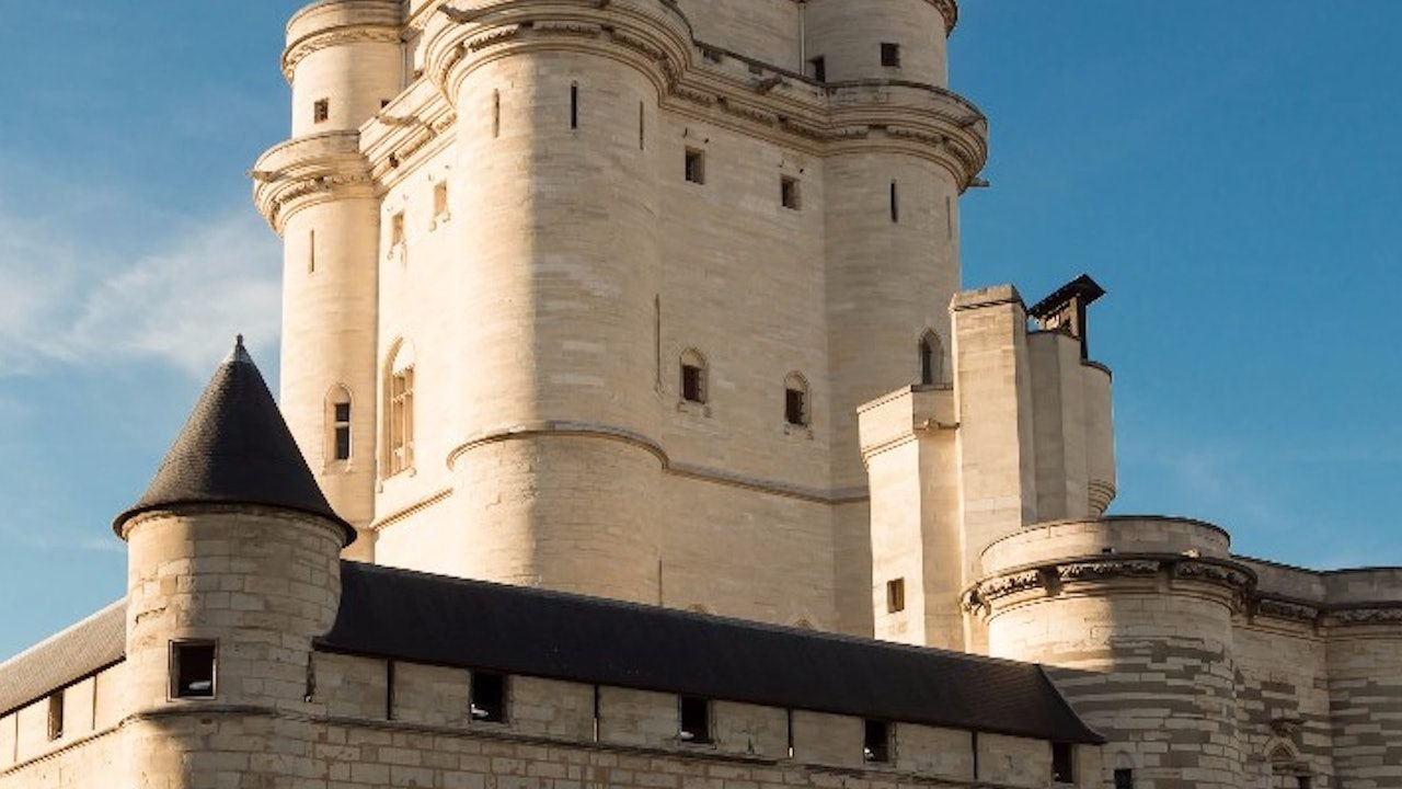 Entrance gate to the historical royal compound of Chateau de Vincennes