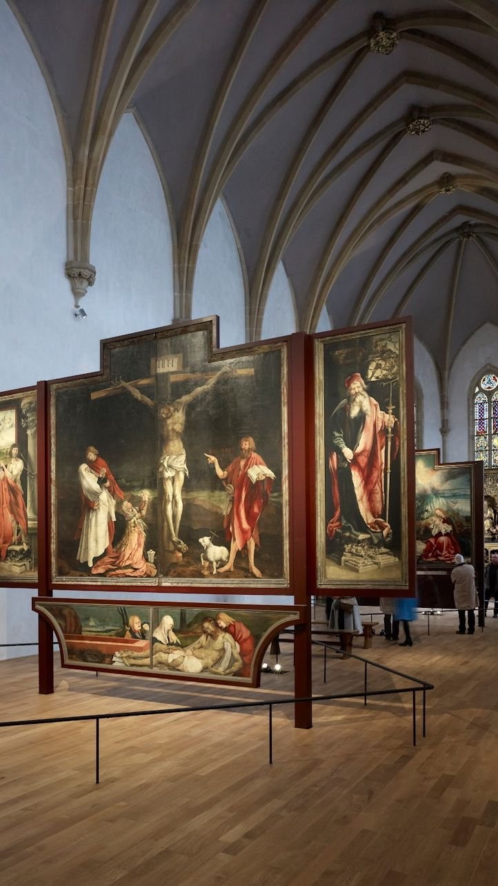 Isenheim Altarpiece displayed inside Unterlinden Museum