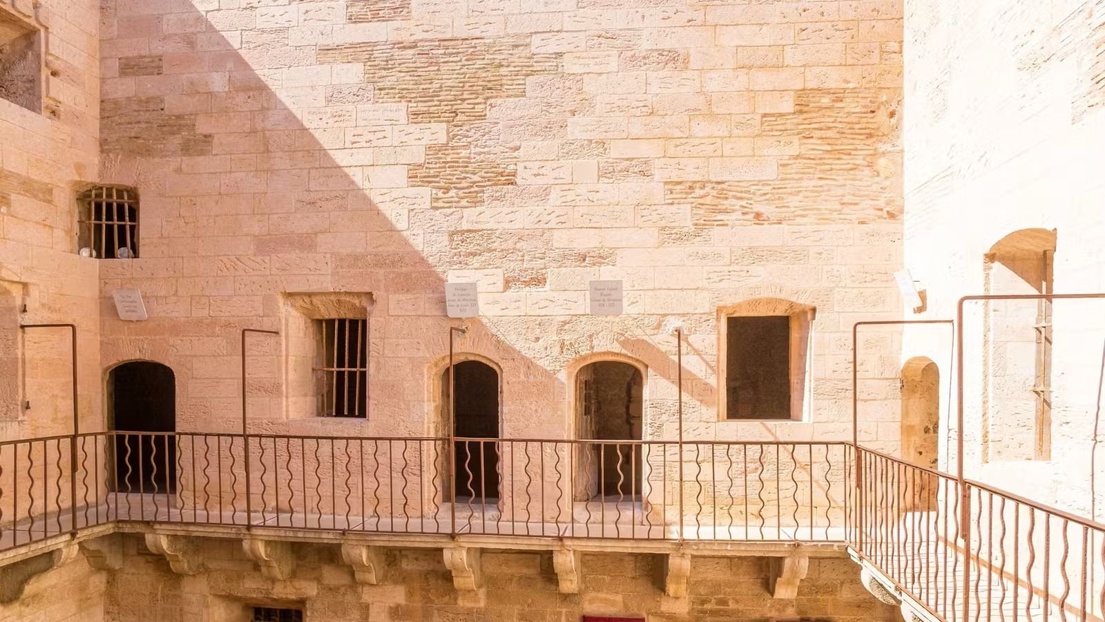 Historic prison cells inside Château d’If