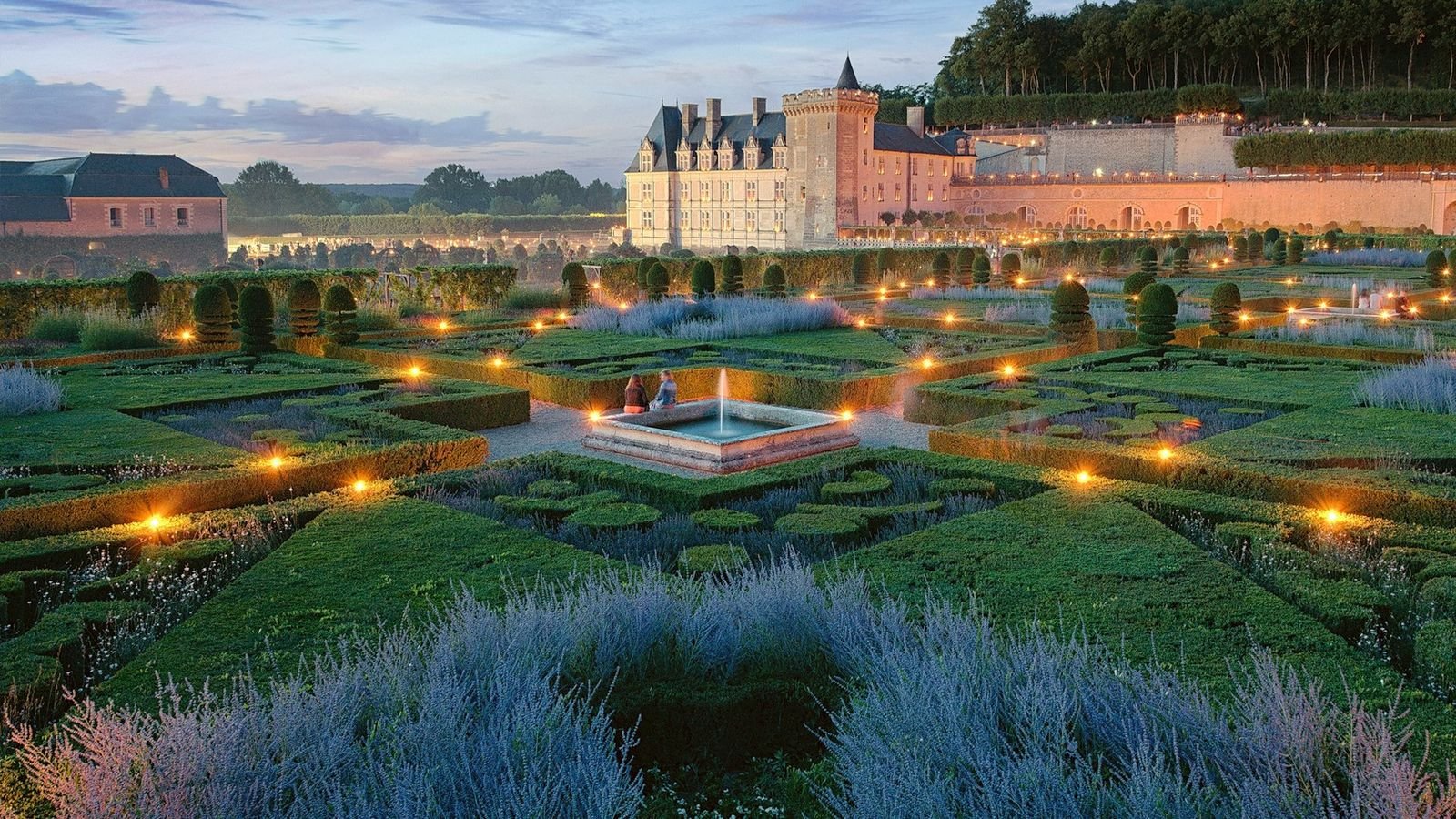 Geometric ornamental garden parterres at Château de Villandry