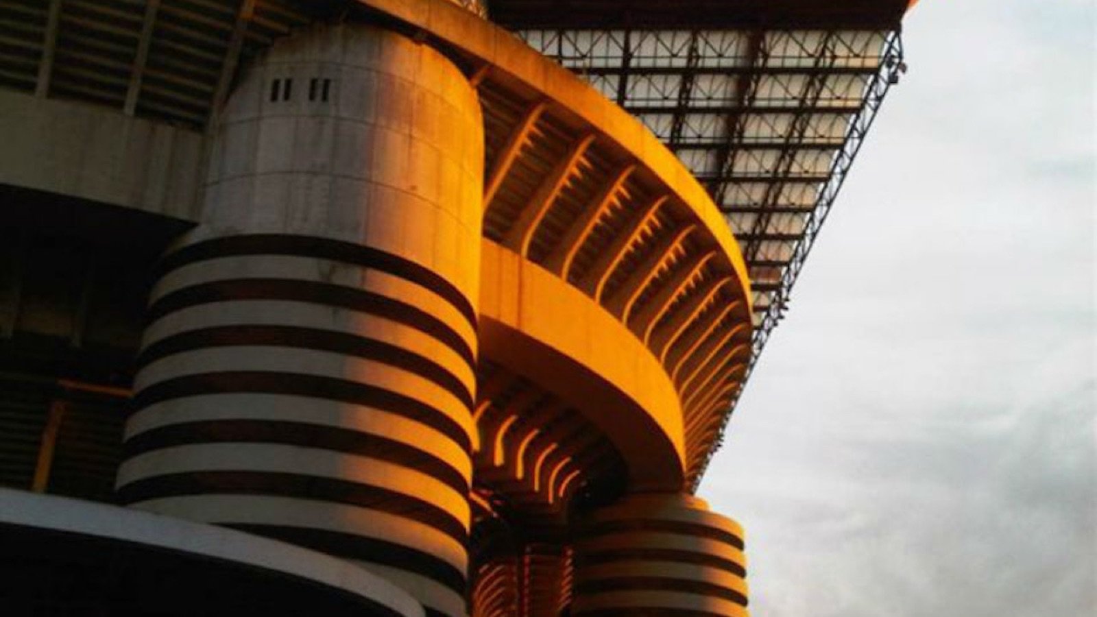 Inter Milan and AC Milan Museum trophy display