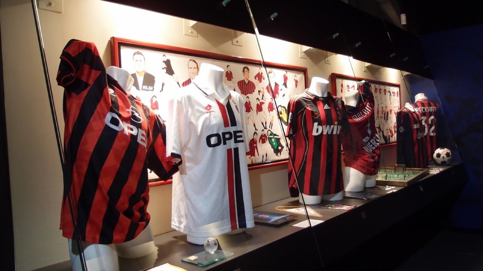 Player changing rooms inside San Siro Stadium