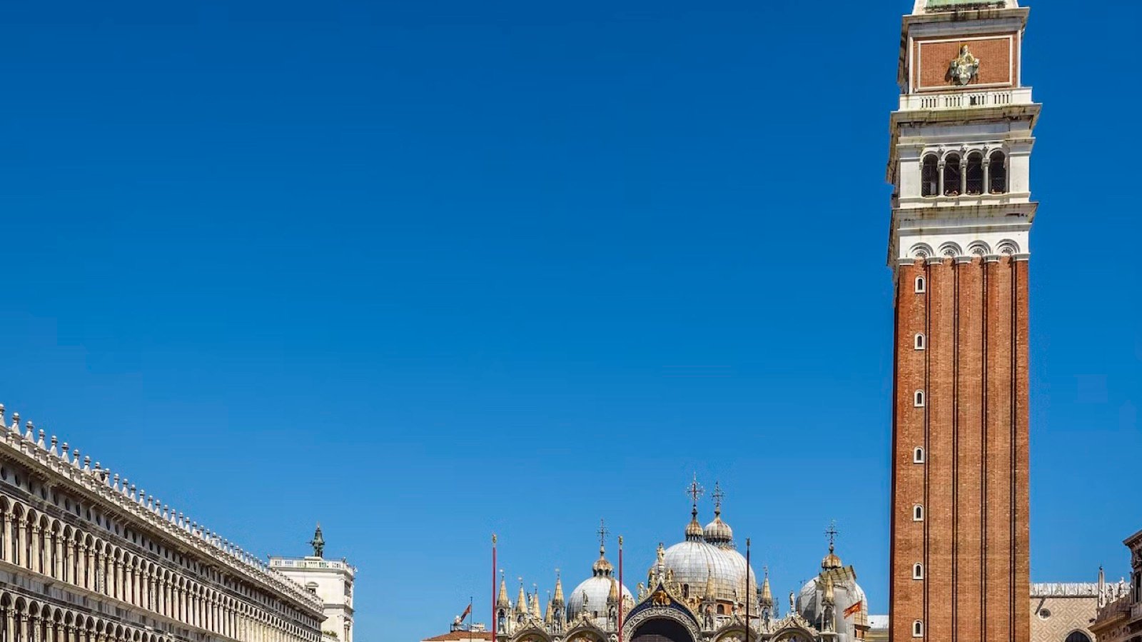 St. Mark's Campanile 98.6-metre bell tower in Piazza San Marco Venice