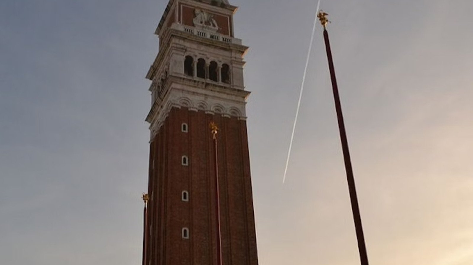Lift inside St. Mark's Campanile carrying visitors to the bell chamber