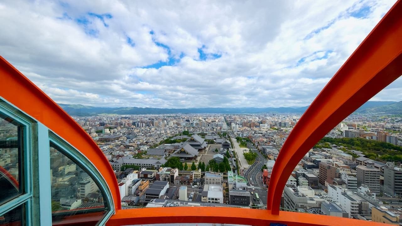 Kiyomizu-dera Temple seen from Nidec Kyoto Tower