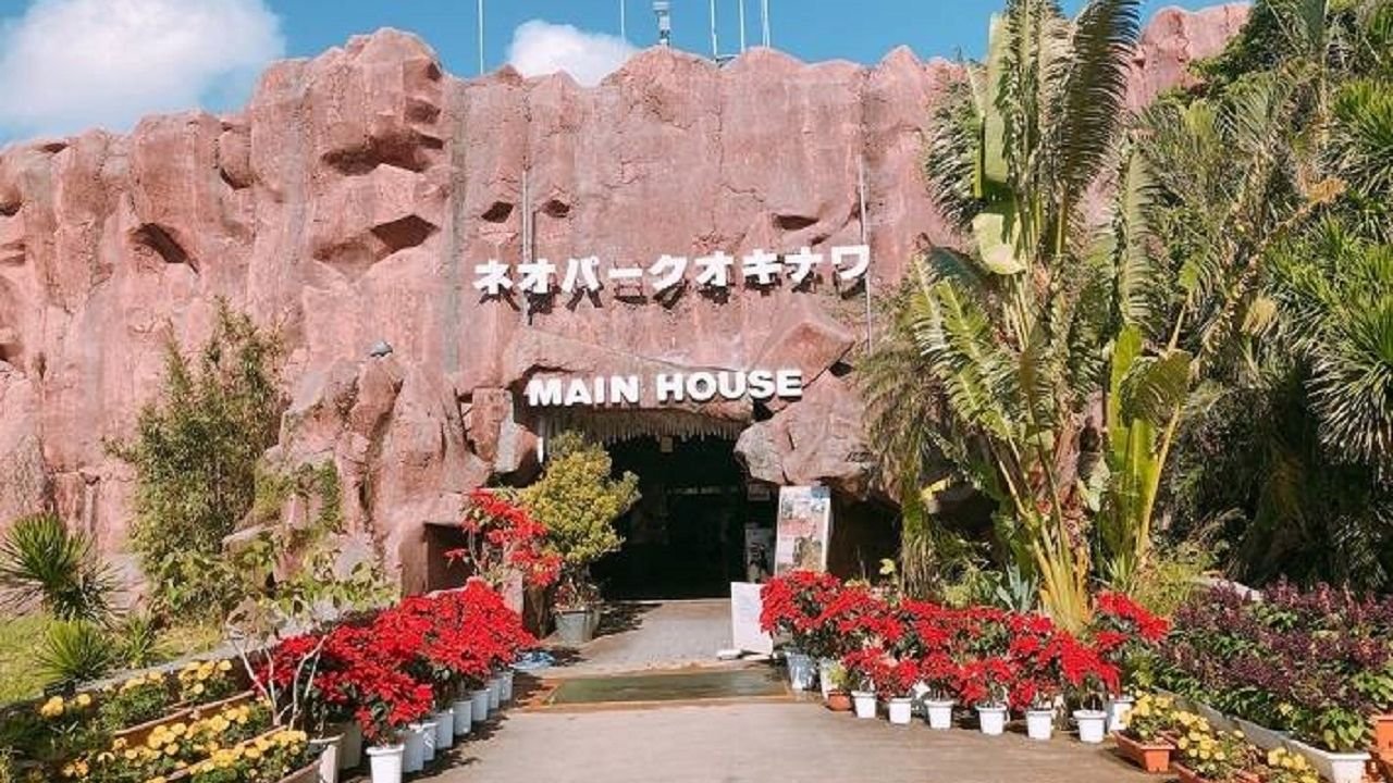 Neo Park Okinawa entrance and botanical grounds