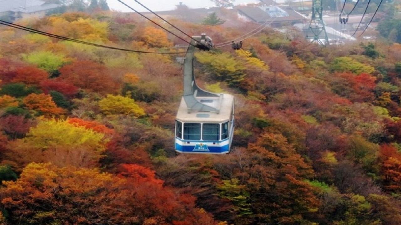 Scenic landscape of Lake Ashi in Fuji-Hakone-Izu National Park