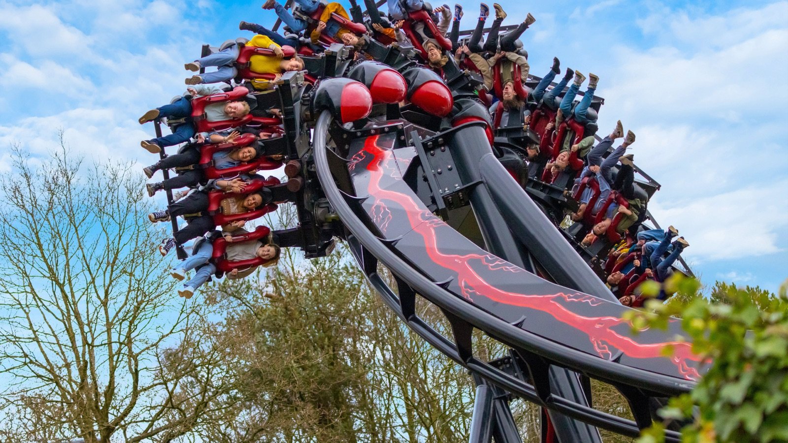 Oblivion rollercoaster at Alton Towers