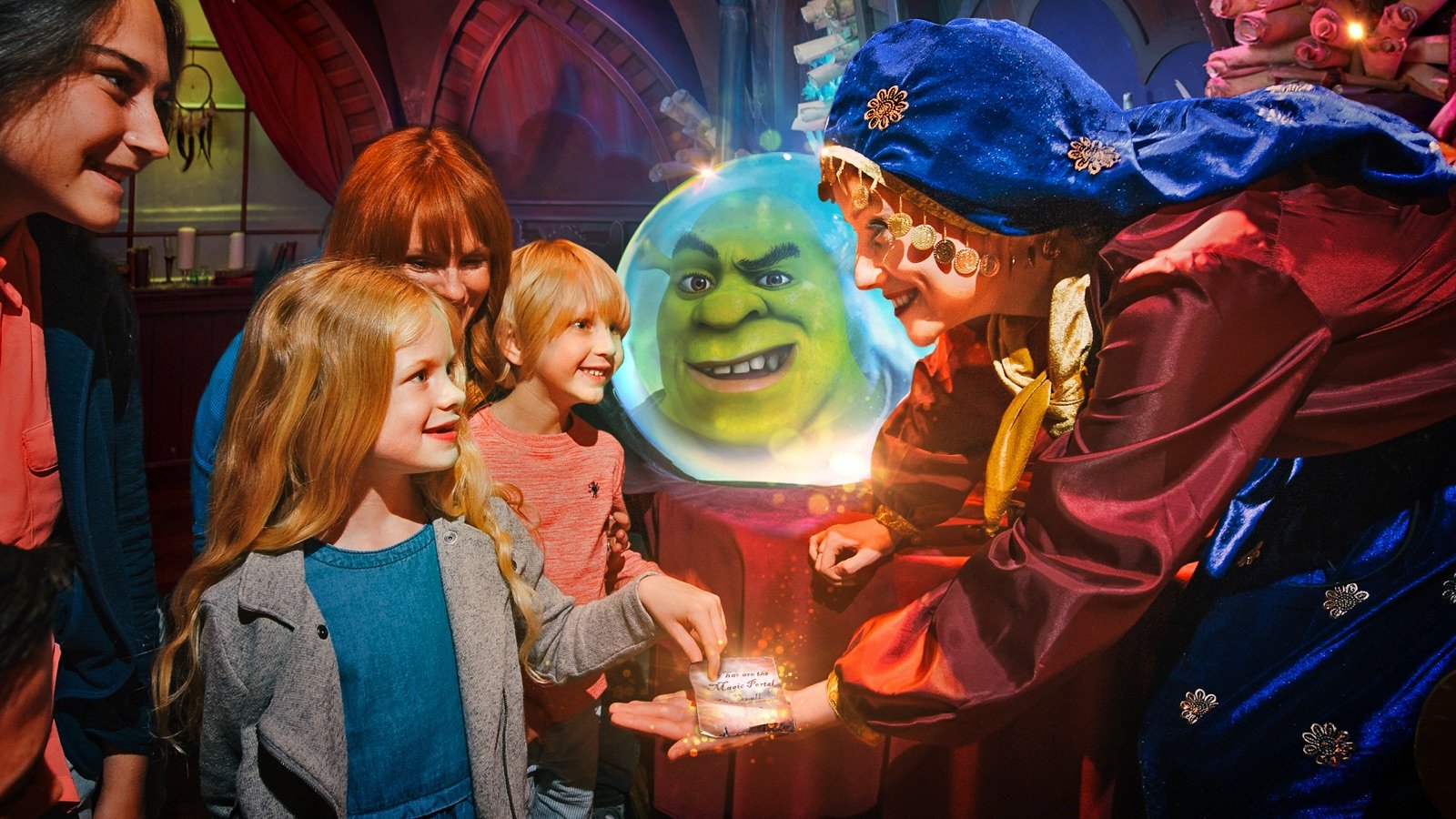 DreamWorks Tours 4D bus at Shrek's Adventure London