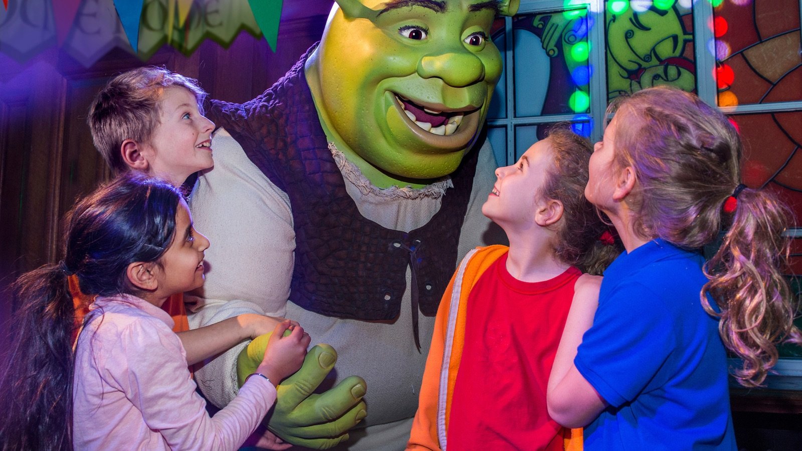 Interactive Shrek's Swamp walkthrough area