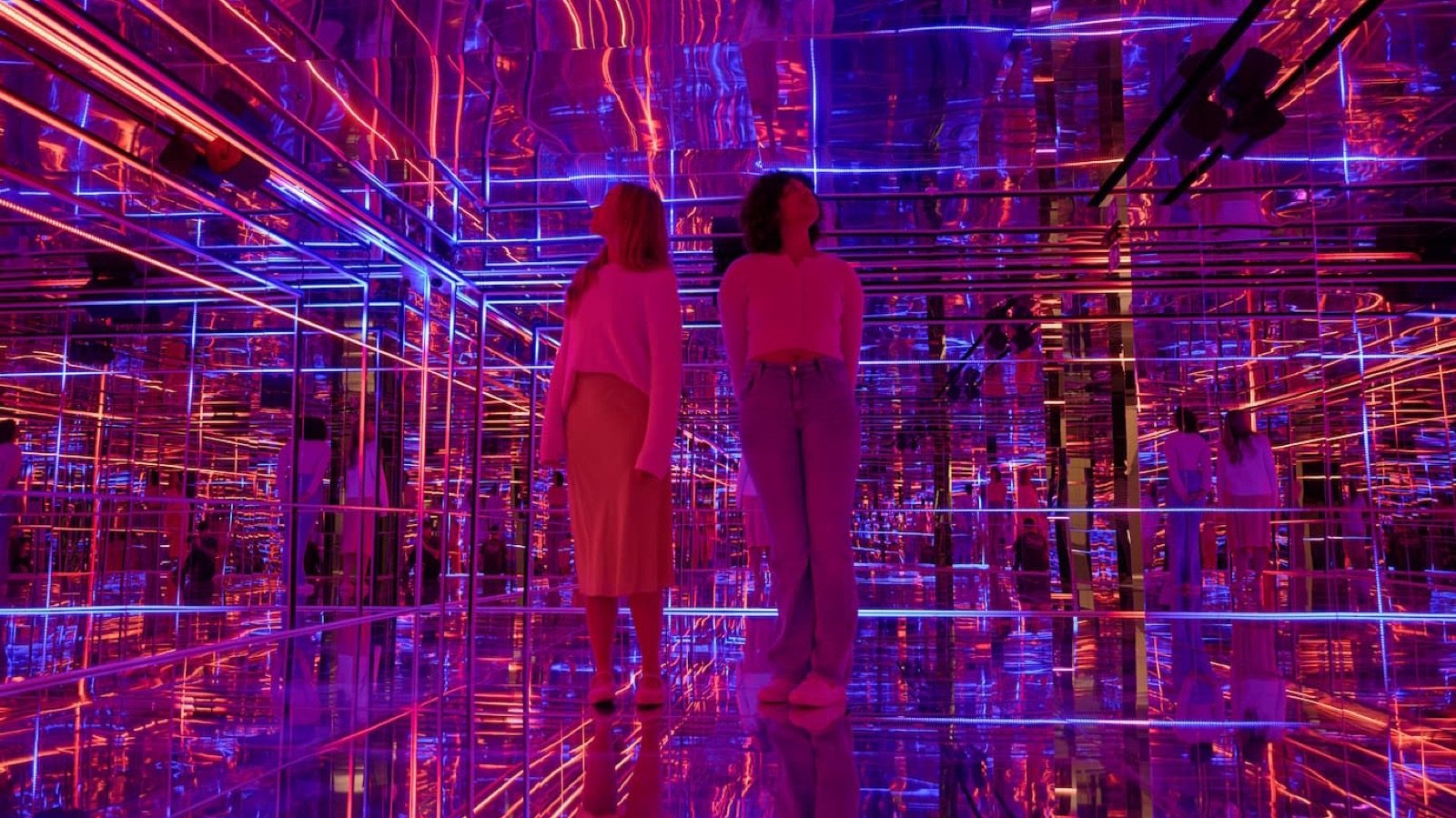 Interactive digital art installation in the West End gallery